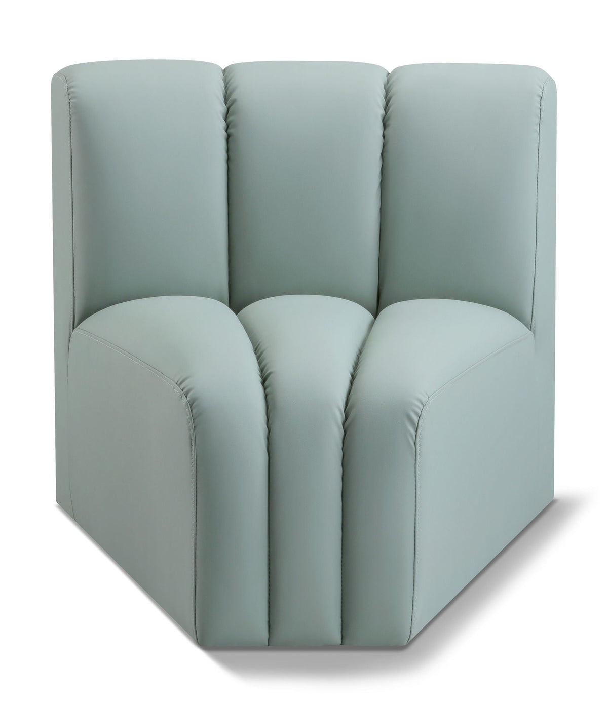 Arc - Faux Leather Curved Corner Chair