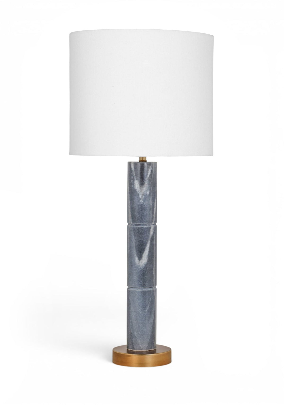 Opaline - Linen Textured Fabric And Brass Table Lamp