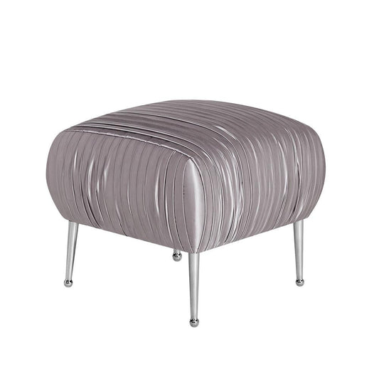 CATALINA OTTOMAN E.GREY VELVET