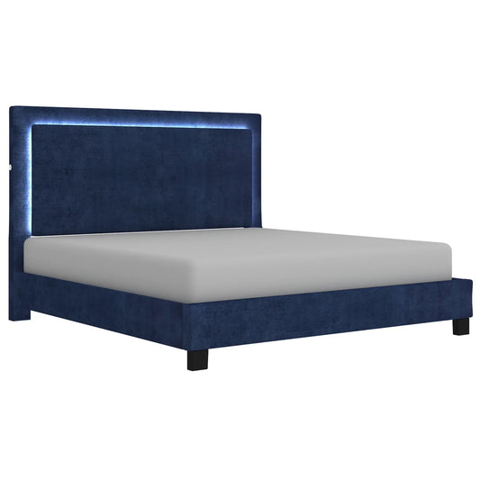 LUMINA-78'' BED-BLUE - Furniture Depot