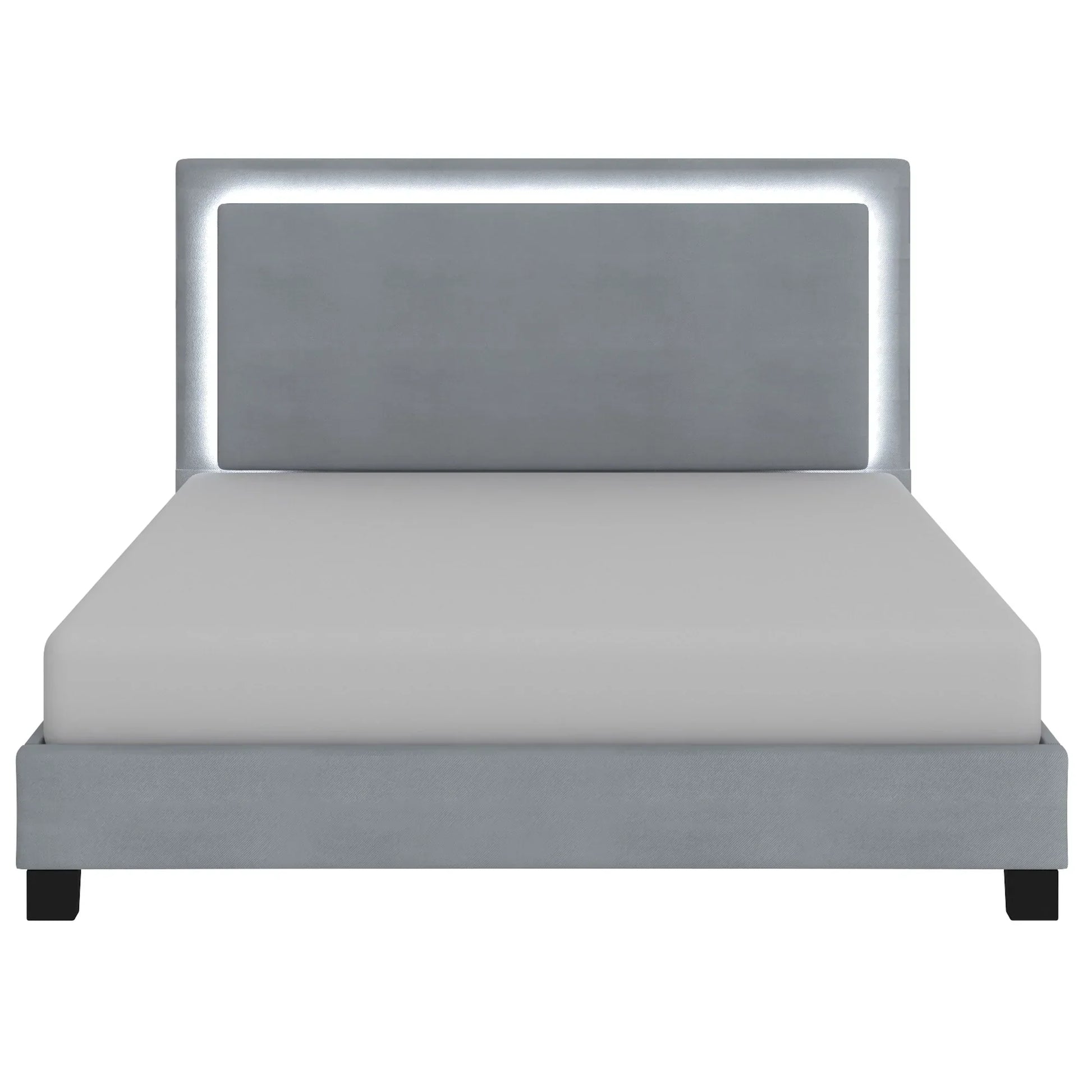 LUMINA-78'' BED-GREY - Furniture Depot