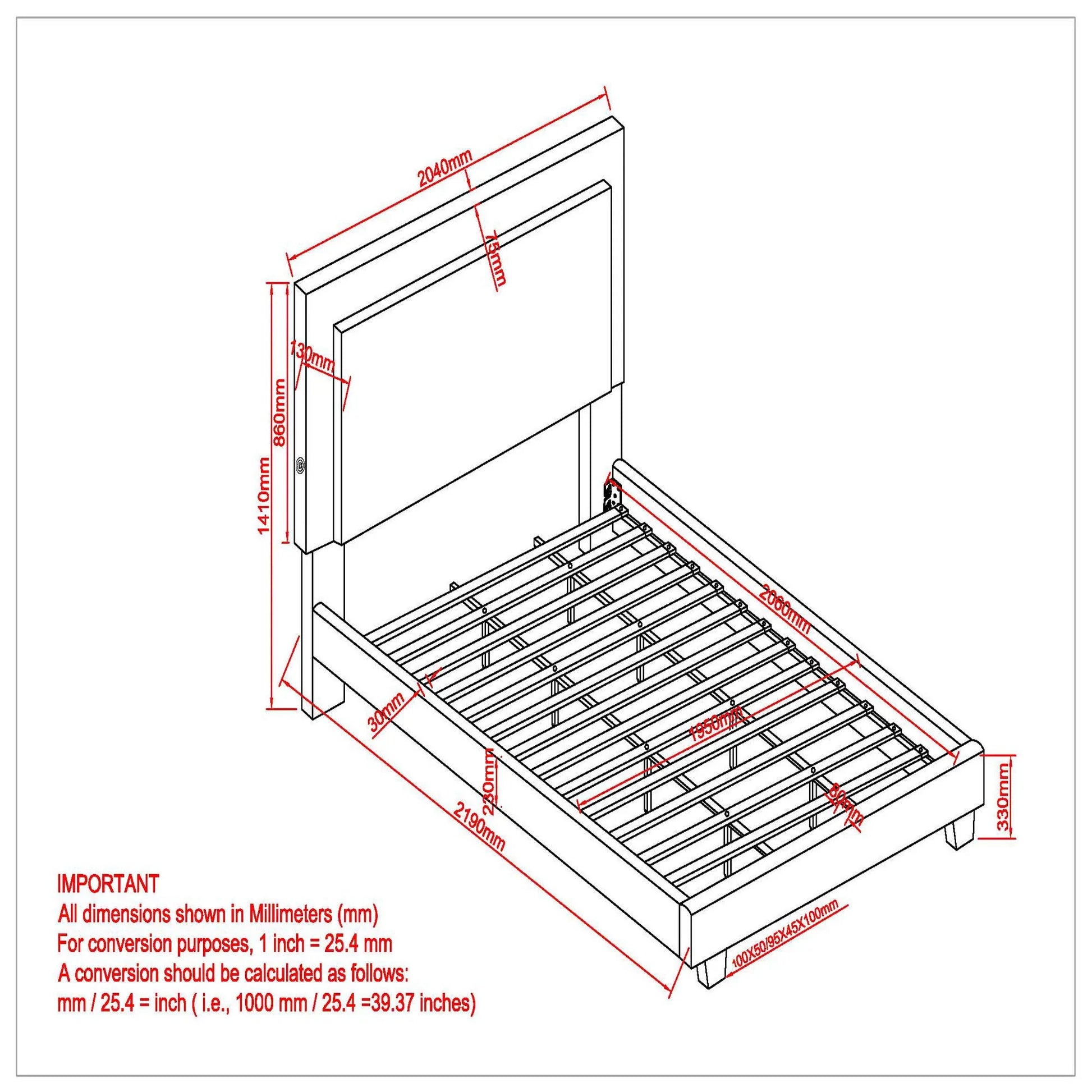 LUMINA-78'' BED-GREY - Furniture Depot