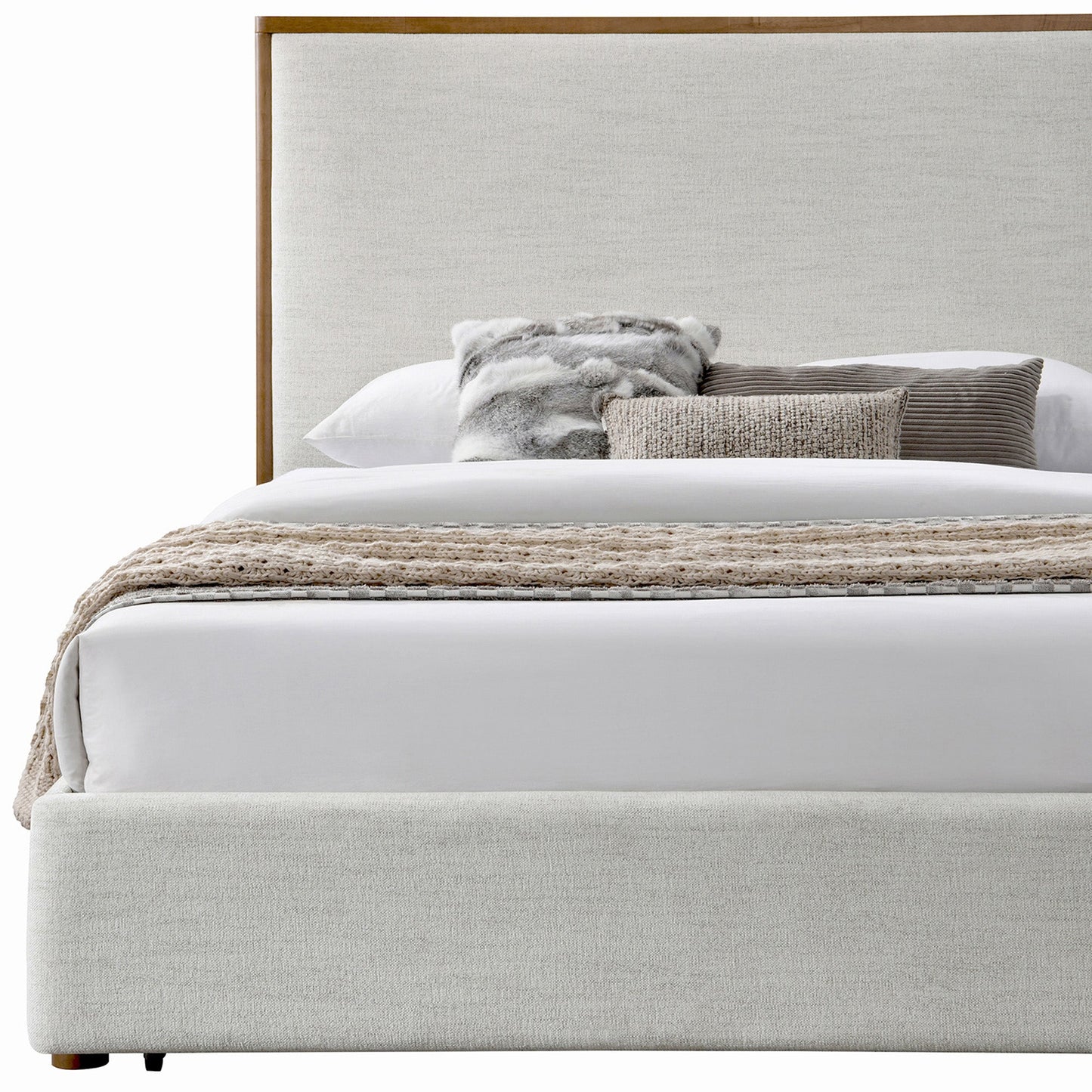 Andover 78" Platform Bed W/Drawer Oat