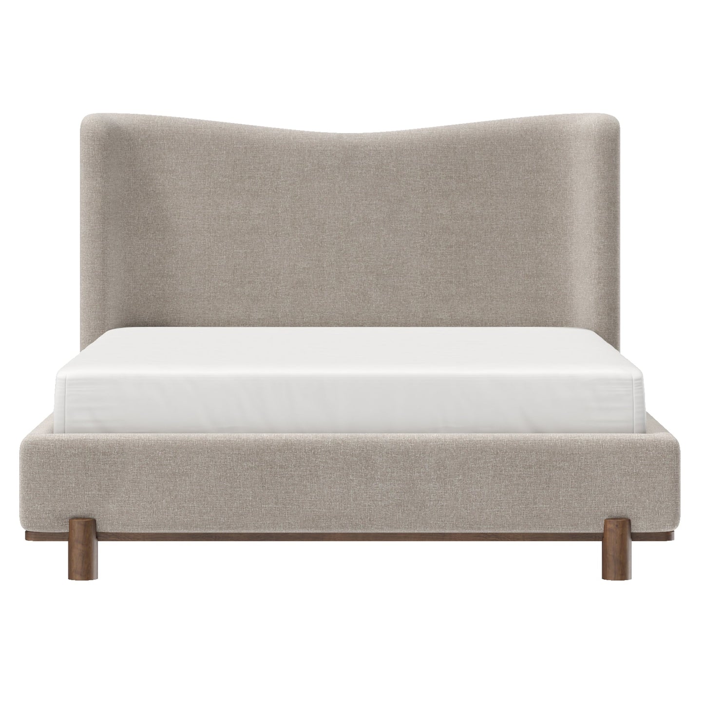 Isadora 60" Platform Bed Dark Beige