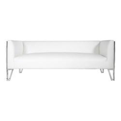 MONTY 3 Seater Sofa White - Furniture Depot