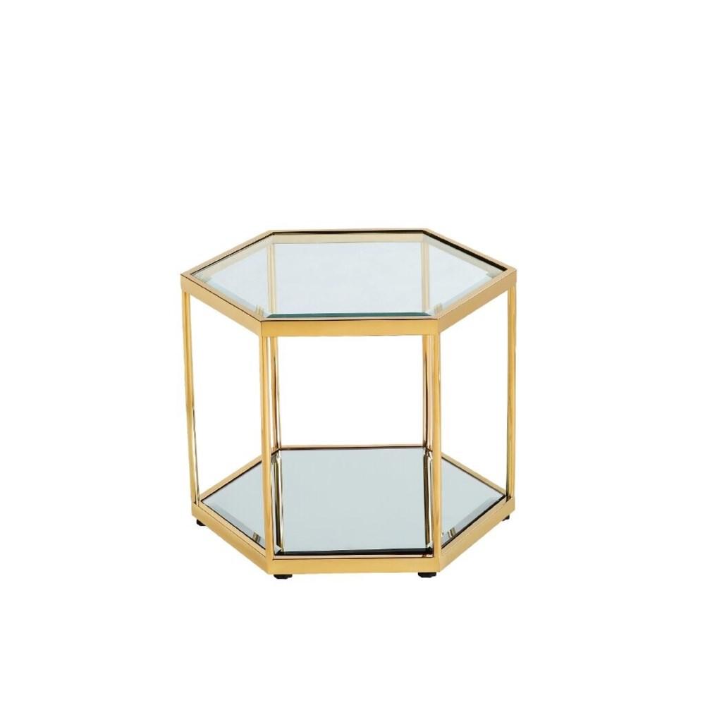 SWANSON END TABLE - GOLD - Furniture Depot