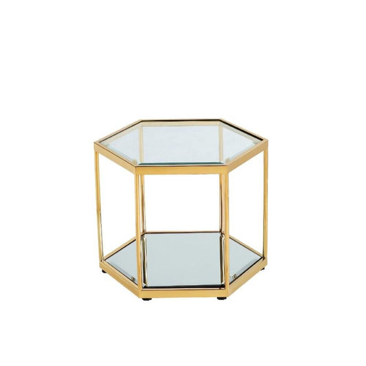 SWANSON END TABLE - GOLD - Furniture Depot