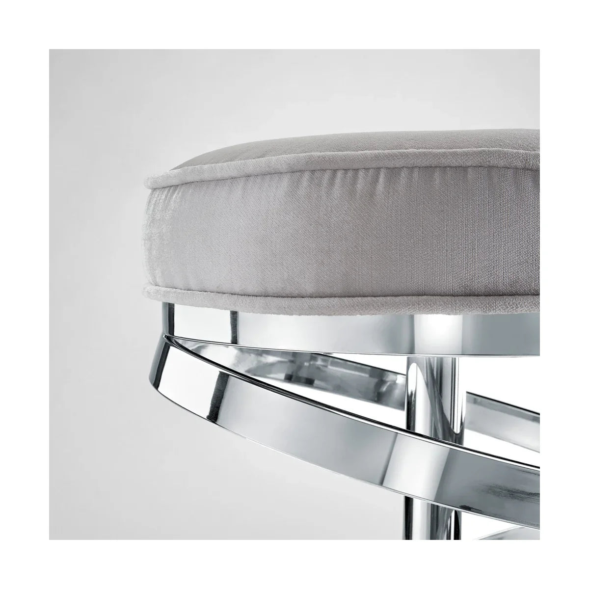 Glam counter stool  (Grey Velvet)