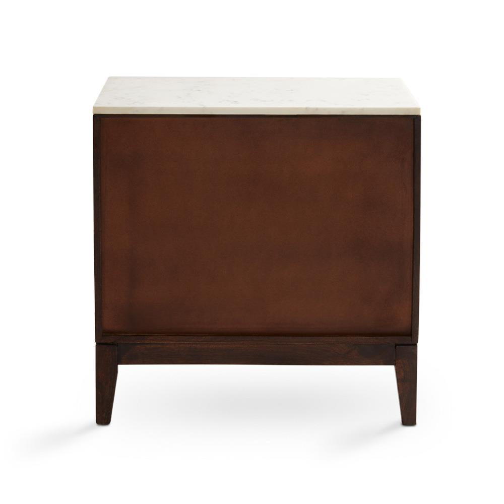 KAMALA Marble Top Drawer/ Night Stand - Night Stand