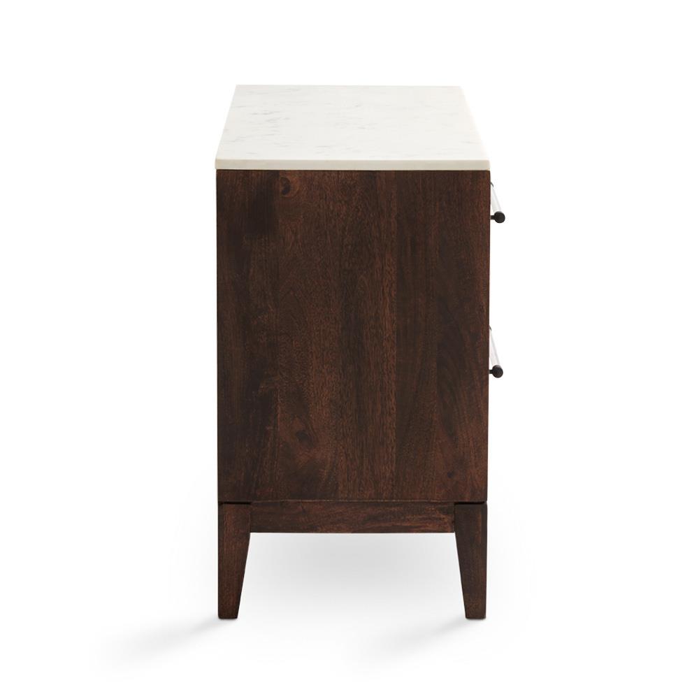 KAMALA Marble Top Drawer/ Night Stand - Night Stand