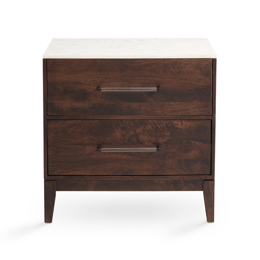 KAMALA Marble Top Drawer/ Night Stand - Night Stand