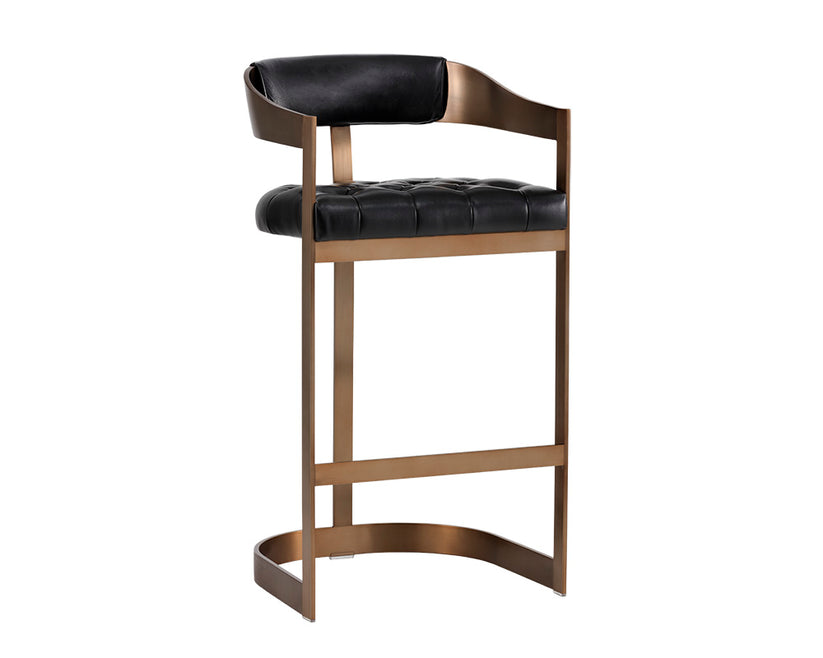 Beaumont Barstool  - Antique Brass - Cantina Black