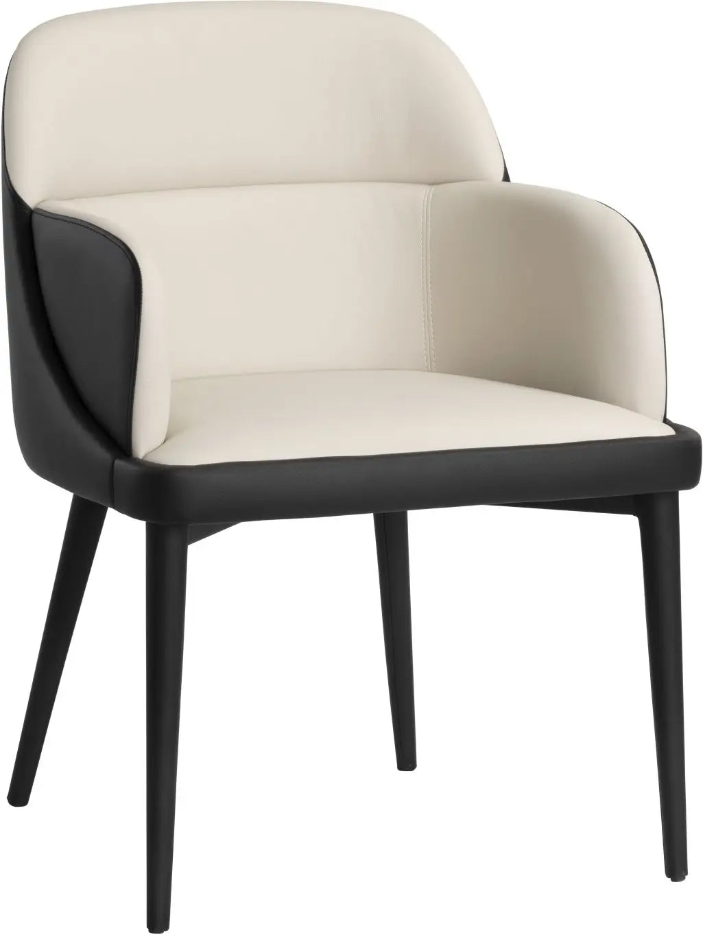 Hagan Dining Armchair Dillon Cream / Dillon Black