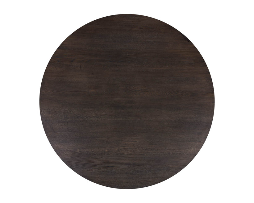 Althea Dining Table - Round - Brown Oak - 54"