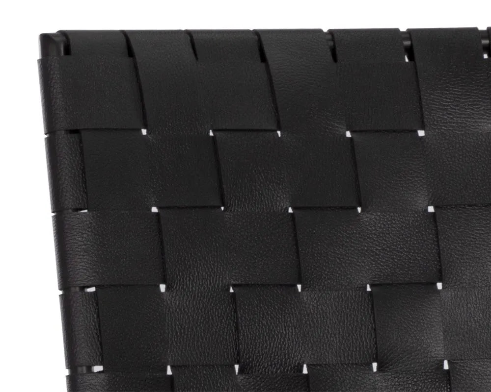 Omari Barstool Black Leather
