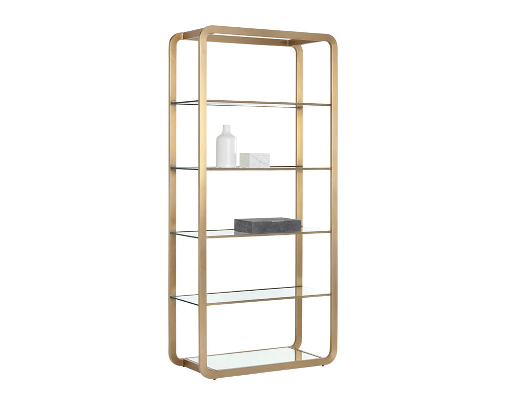 Ambretta Bookcase - Large Gold