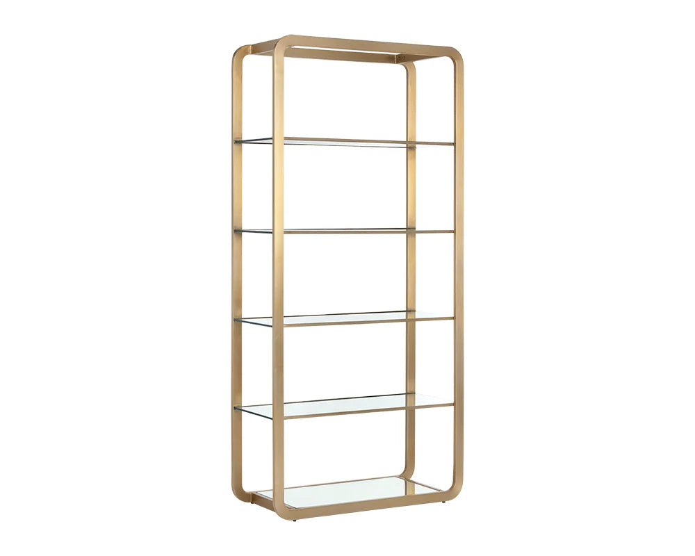 Ambretta Bookcase - Large Gold