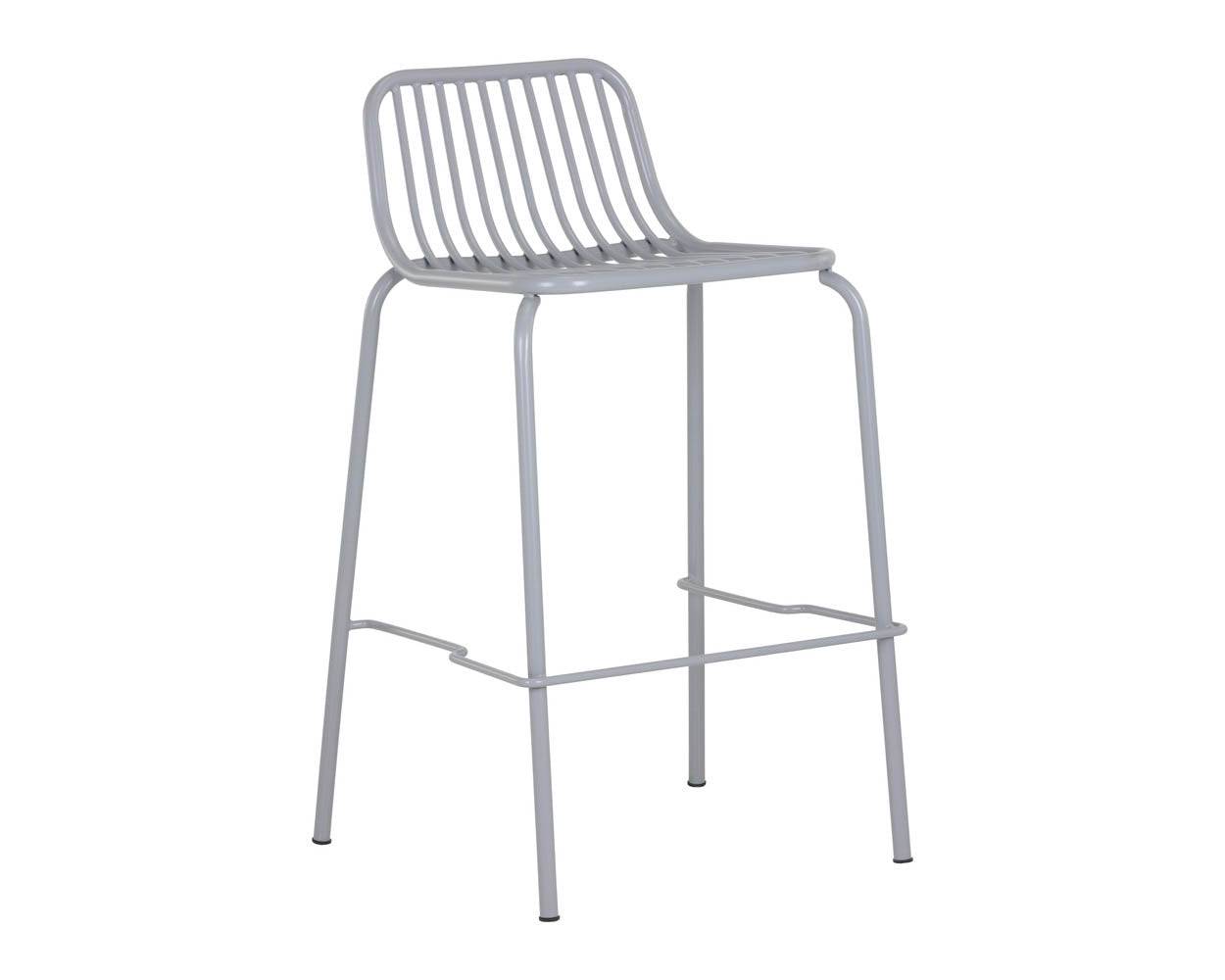 Cypress Outdoor Counter Stool - Silver