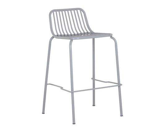 Cypress Outdoor Counter Stool - Silver