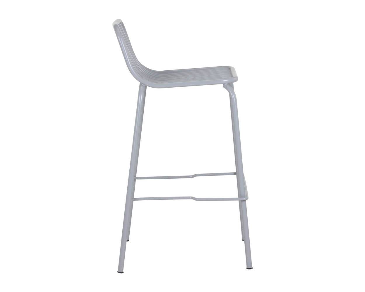Cypress Outdoor Counter Stool - Silver