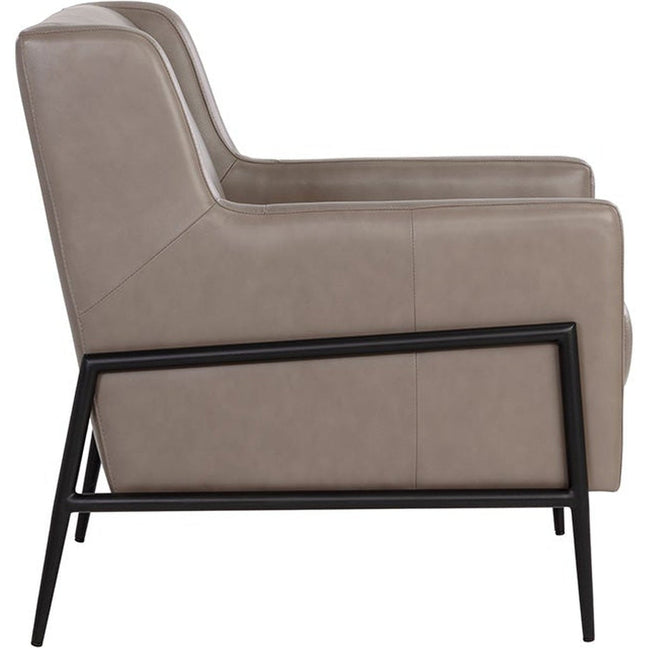 Talula Lounge Chair Alpine Grey Leather