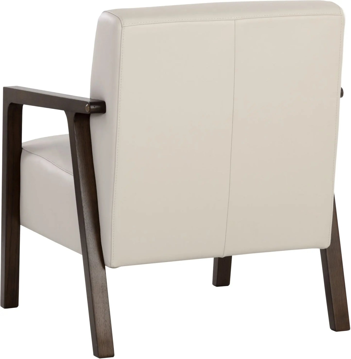 Neymar Lounge Chair Linea Light Grey Leather