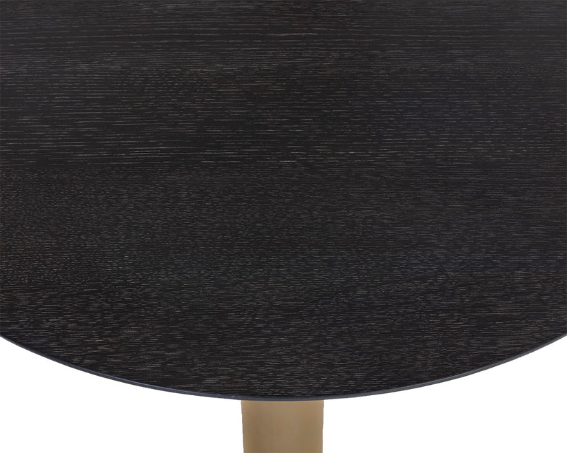 Monaco Bar Table Gold Grey Marble / Charcoal Grey