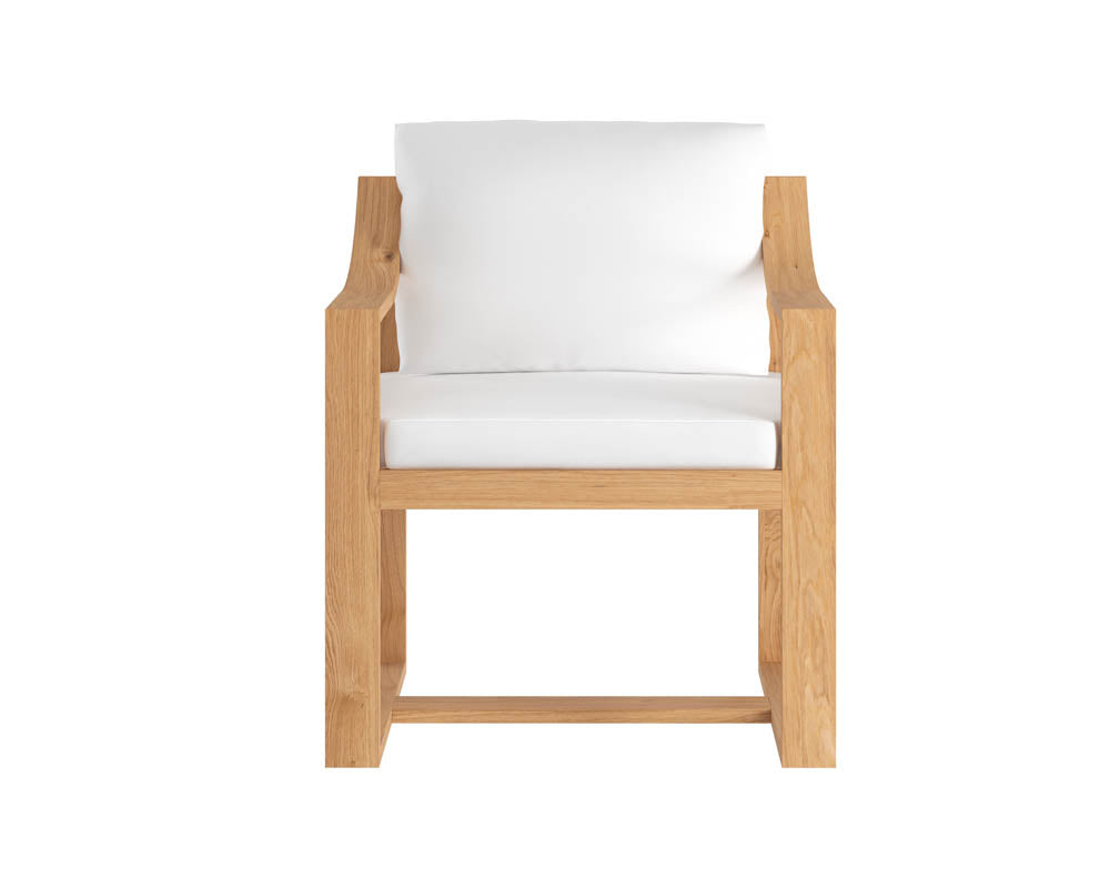 Tahiti Dining Armchair Stinson White