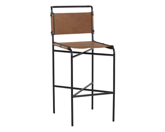 Corrigan Barstool Cognac Leather