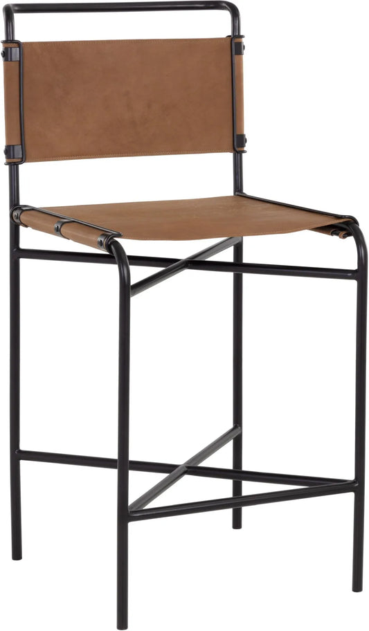 Corrigan Counter Stool Cognac Leather
