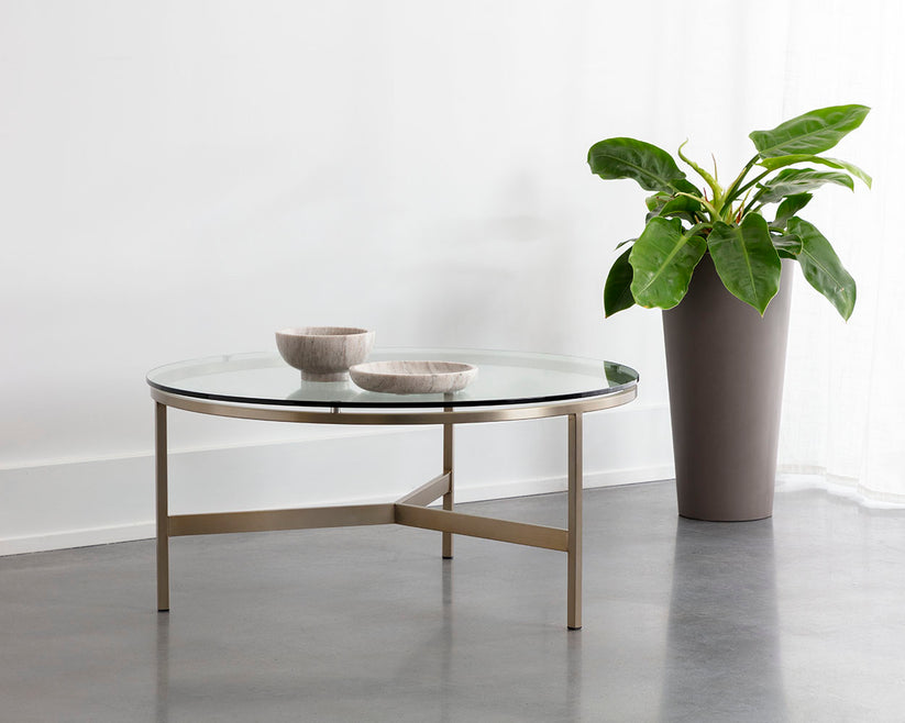Flato Coffee Table Antique Brass