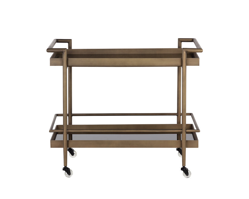 Livingston Bar Cart Antique Brass