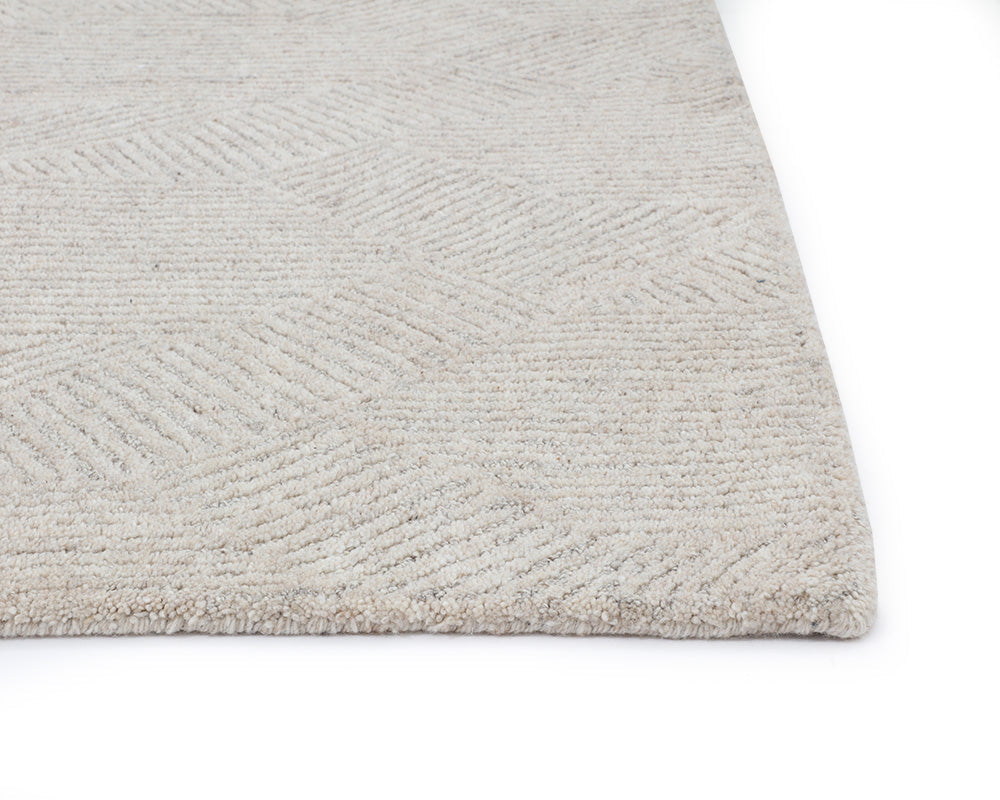 Calais Hand Tufted Rug Oatmeal / Grey