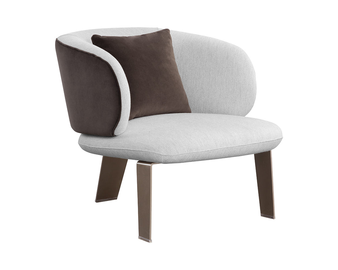 Garry Lounge Chair - San Remo Winter Cloud / Meg Ash