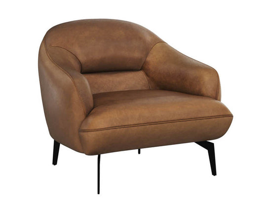 Armani Armchair-Cognac Leather