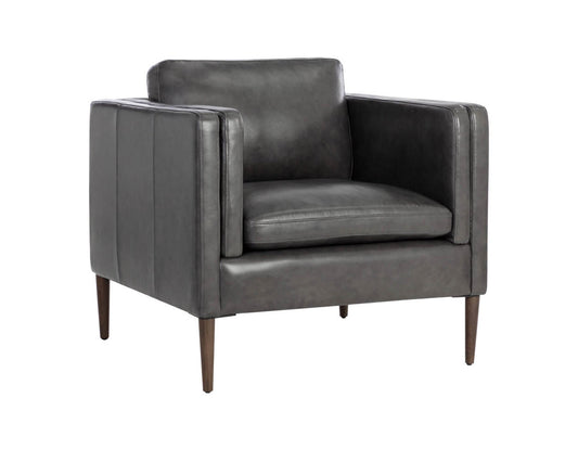 Richmond Armchair - Brentwood Charcoal Leather