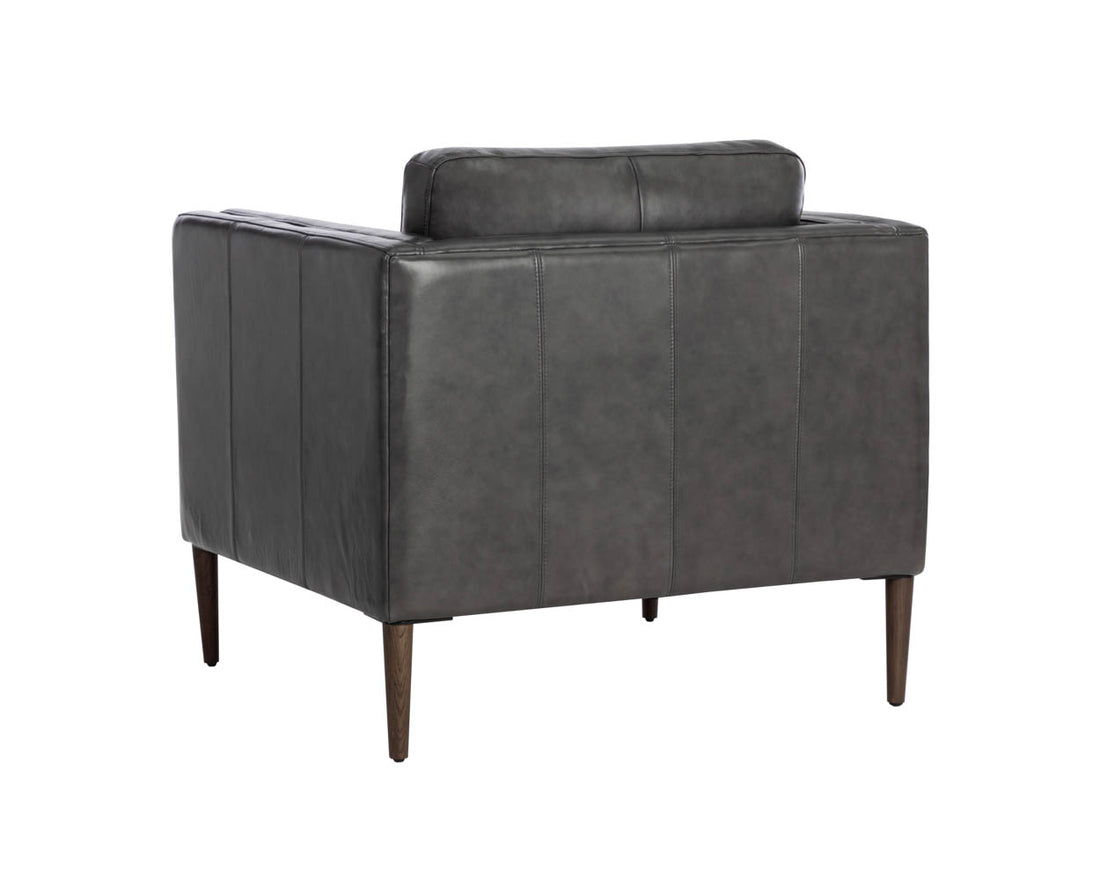 Richmond Armchair - Brentwood Charcoal Leather