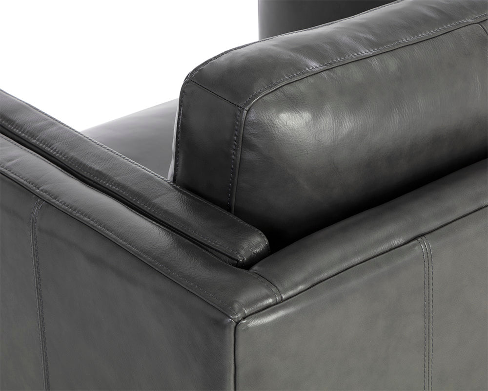 Richmond Armchair - Brentwood Charcoal Leather