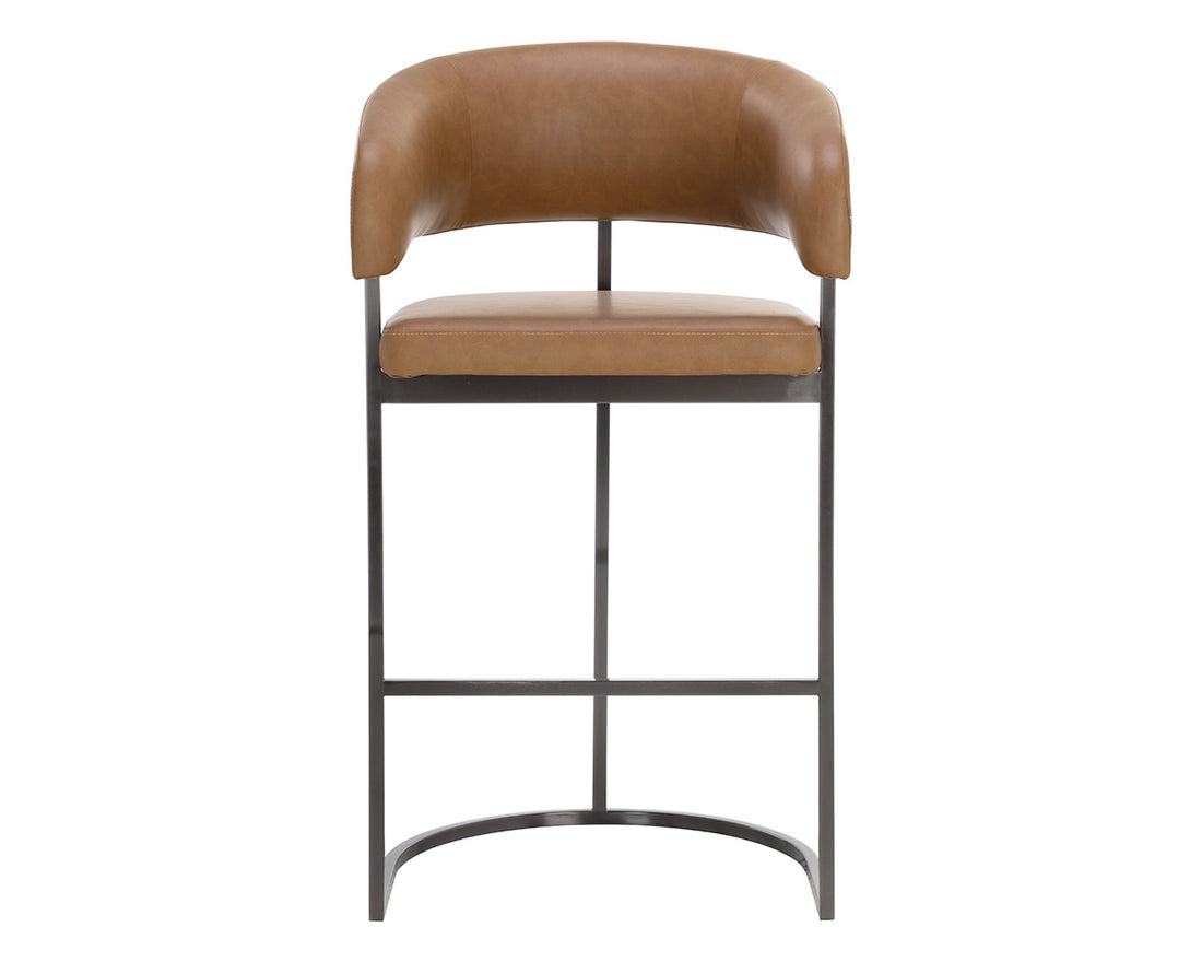 Marris Barstool - Gunmetal - Milliken Cognac
