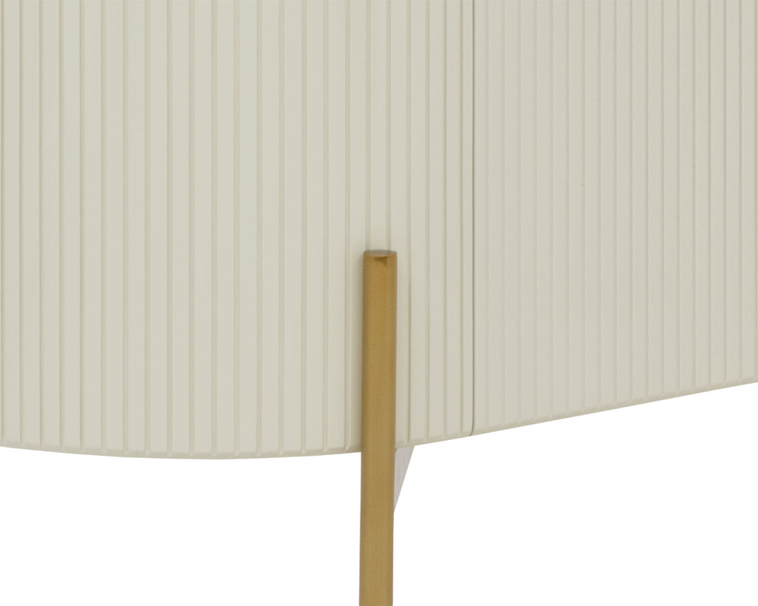 Paloma Bar Cabinet - High Gloss Cream