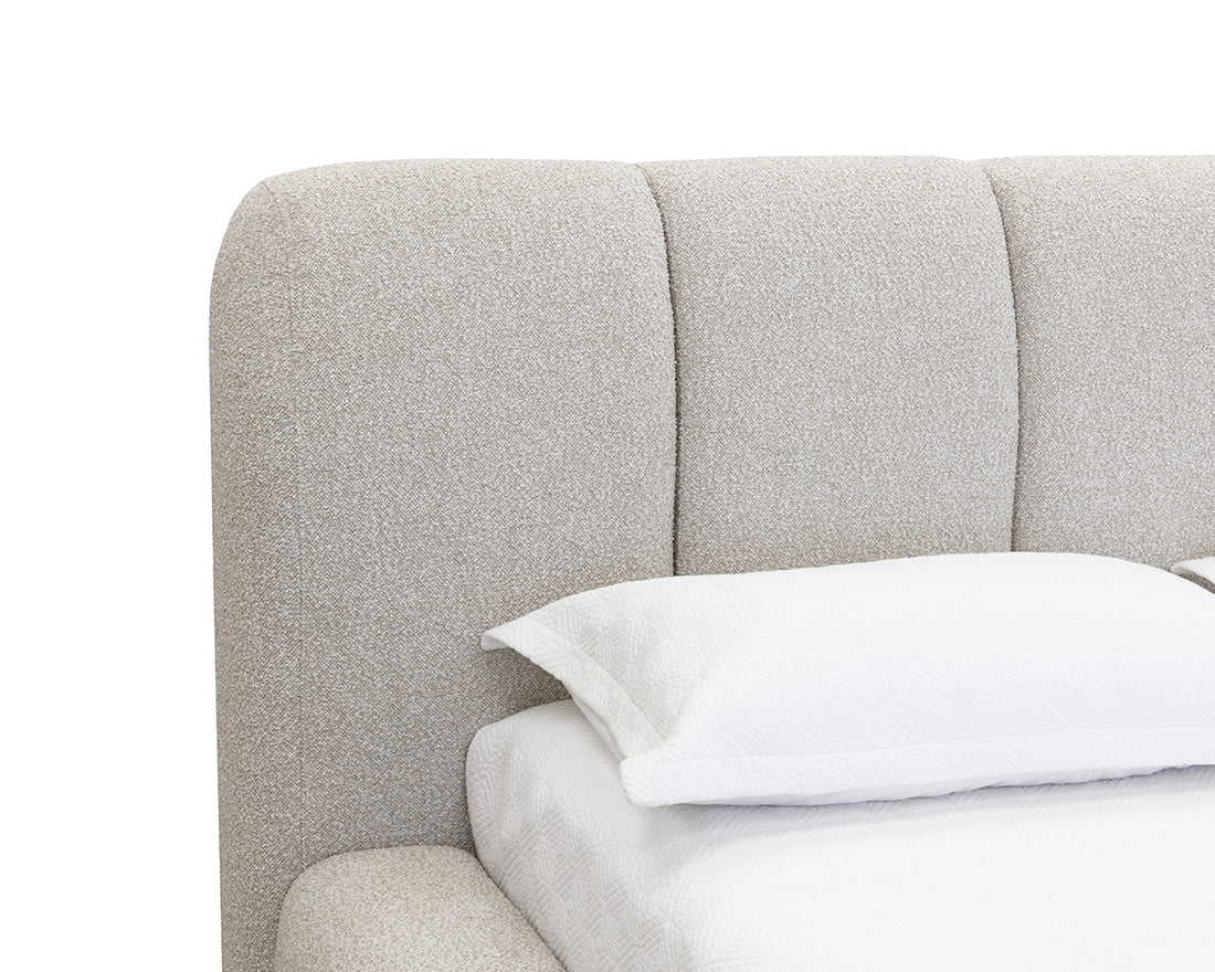 Olena Bed - King - Santa Cruz Oatmeal