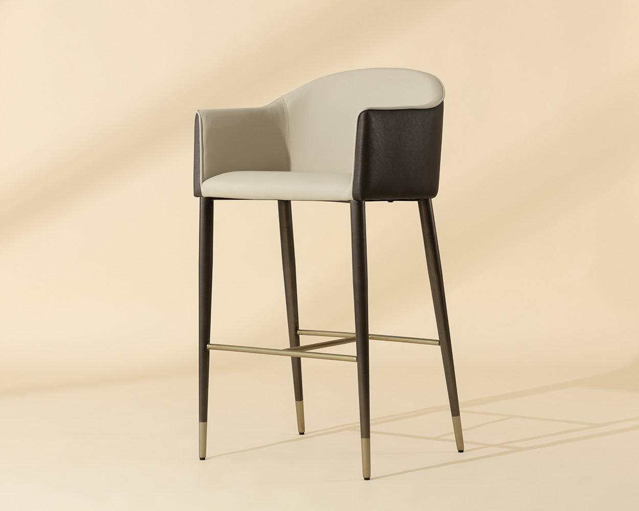 Kylin Barstool - Dillon Cream / Bravo Ash