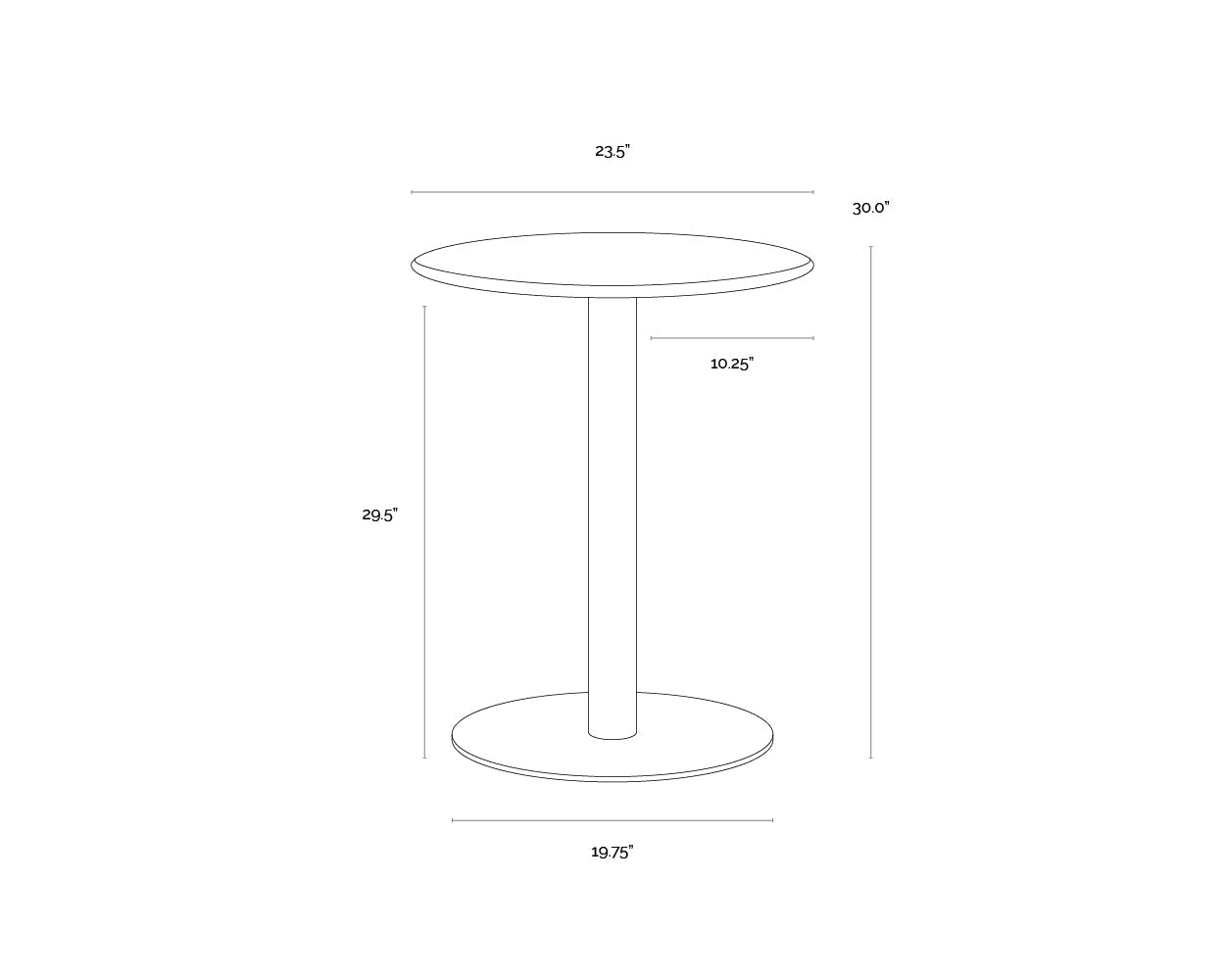 Costello Bistro Table - 23.5"