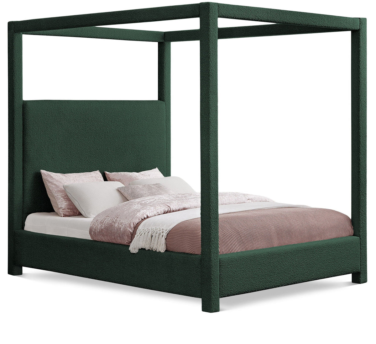 Eden - Boucle Fabric Upholstered Bed