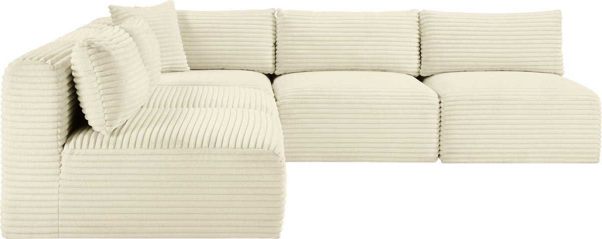 Shaggy - 5 Piece Modular Corner Armless Sectional