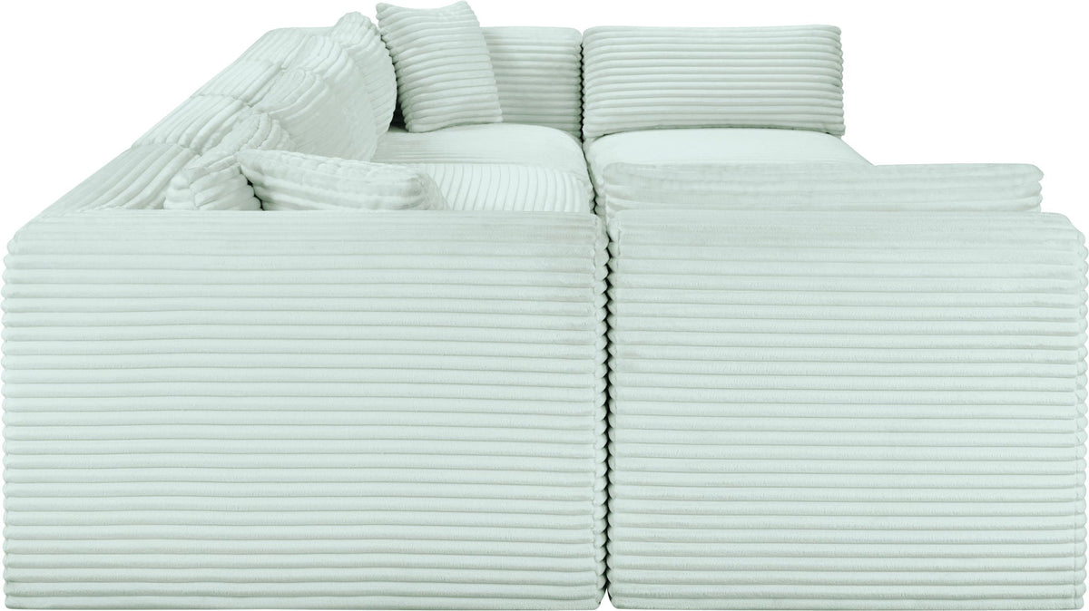 Shaggy - 6 Piece Modular U-Shaped Armless Sectional