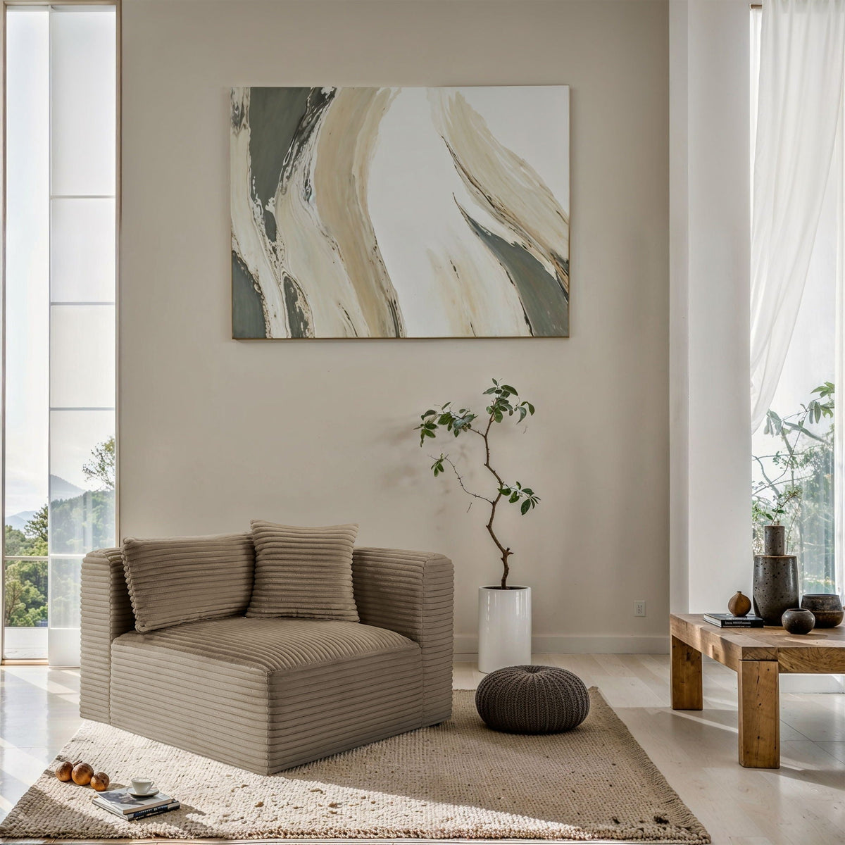 Shaggy - Fabric Corner Chair