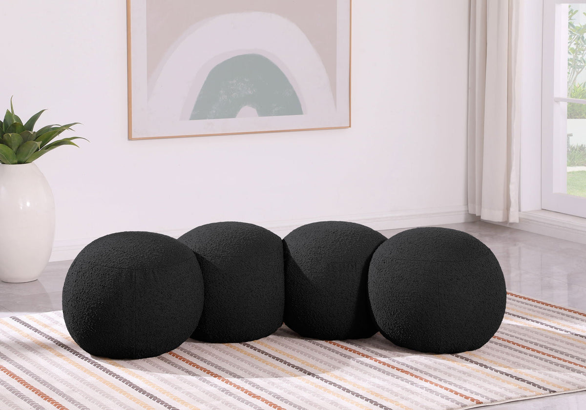 Apollo - Boucle Fabric Bench
