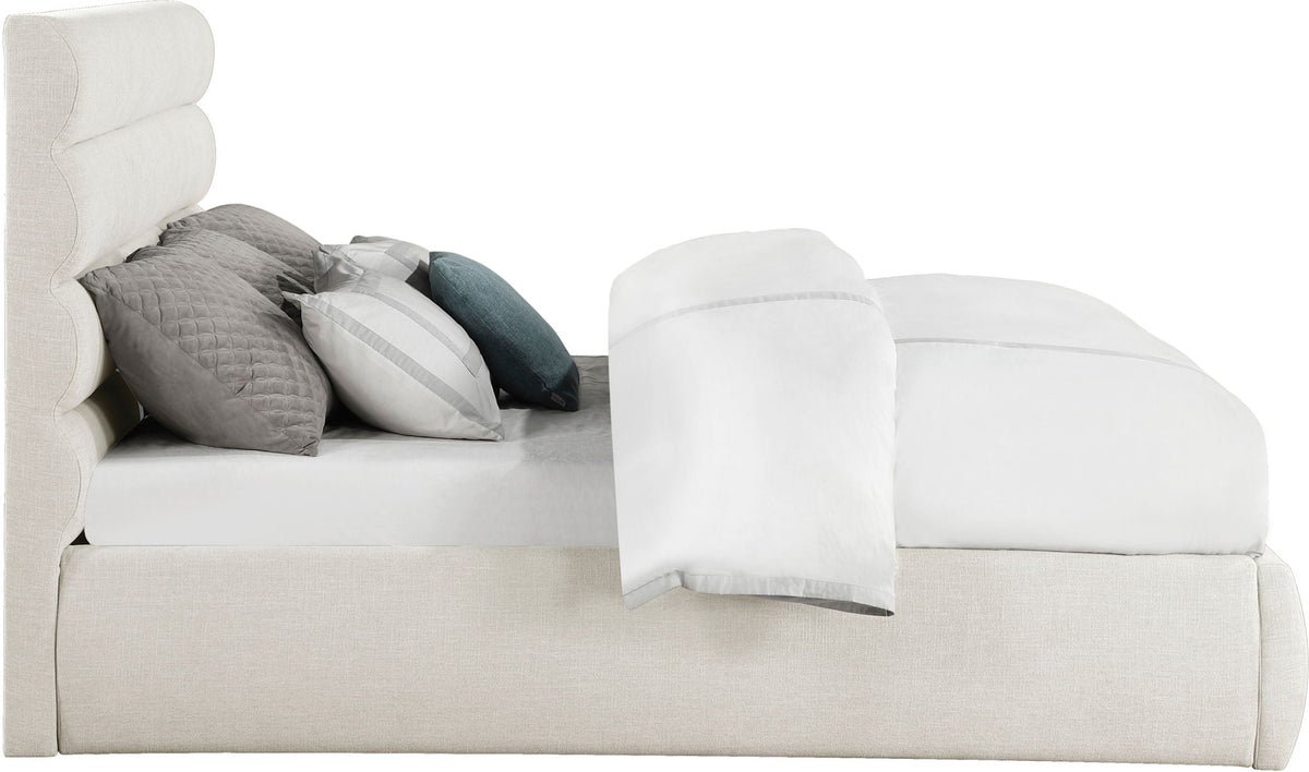 Adam - Linen Fabric Bed With 52" Headboard