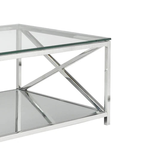 Elsa Coffee Table w/ Mirror shelf